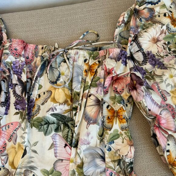 NEW Selkie The Mini Day Dress Small Butterfly Botanics Print - Picture 6 of 9